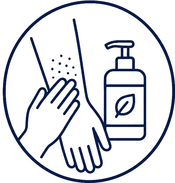 Ilustração representando dermatite de contato na pele